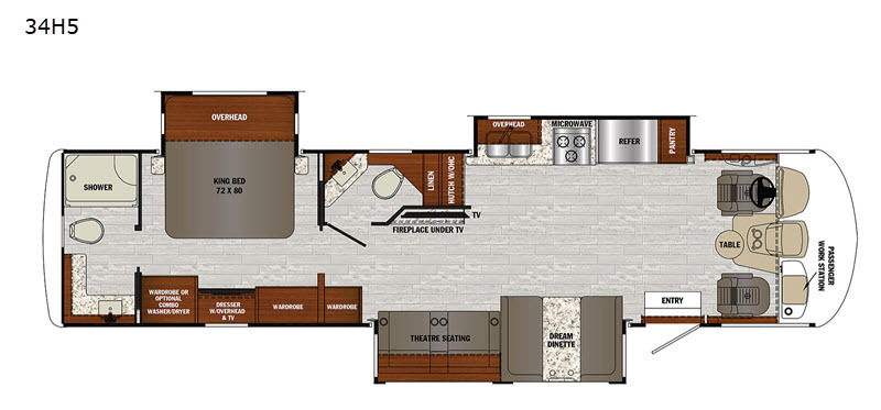 A photo of this 2020 Forest River Rv Georgetown 5 Series 34H5