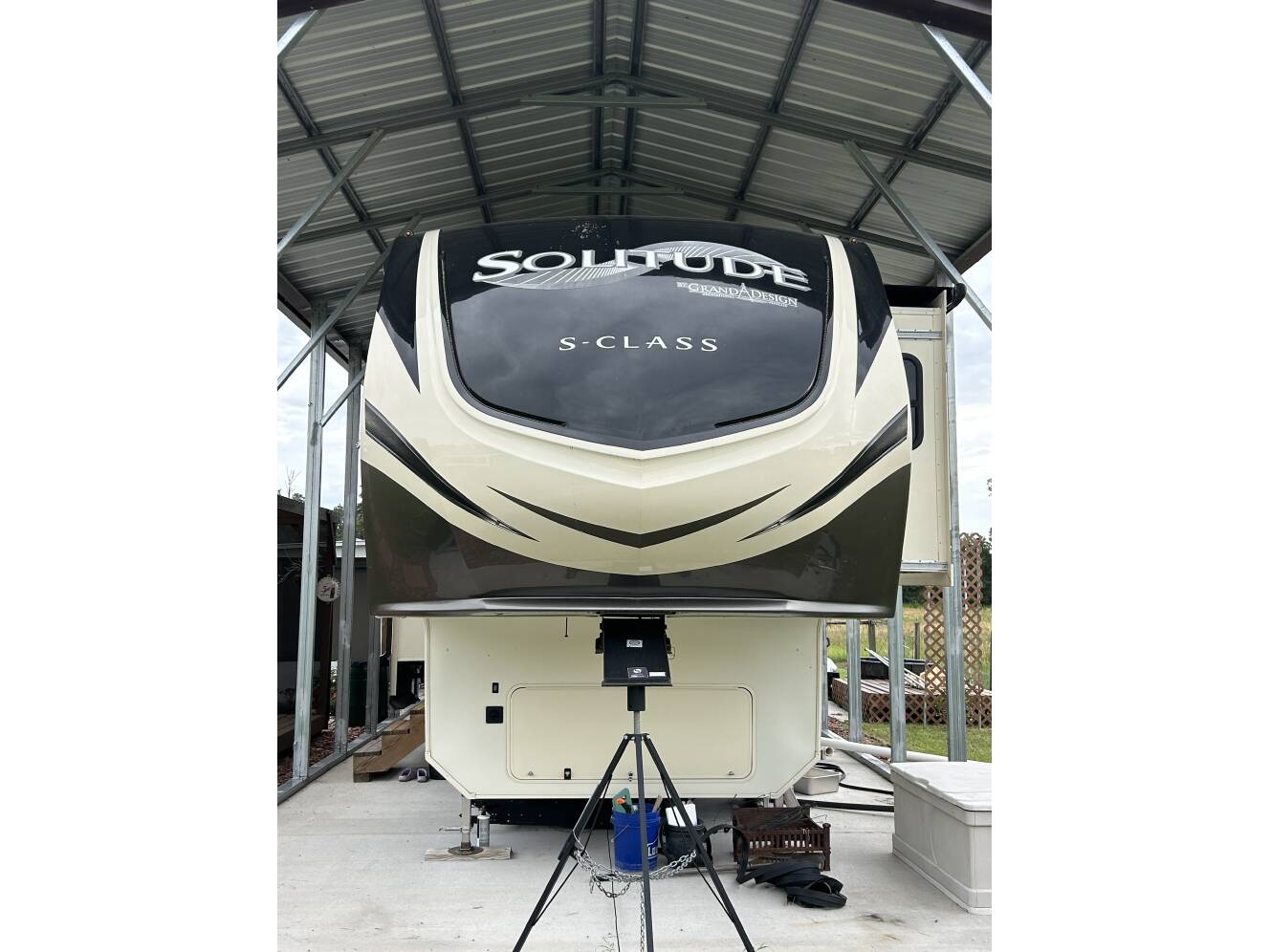 A photo of this 2021 Grand Design SOLITUDE S-CLASS 3950BH-R