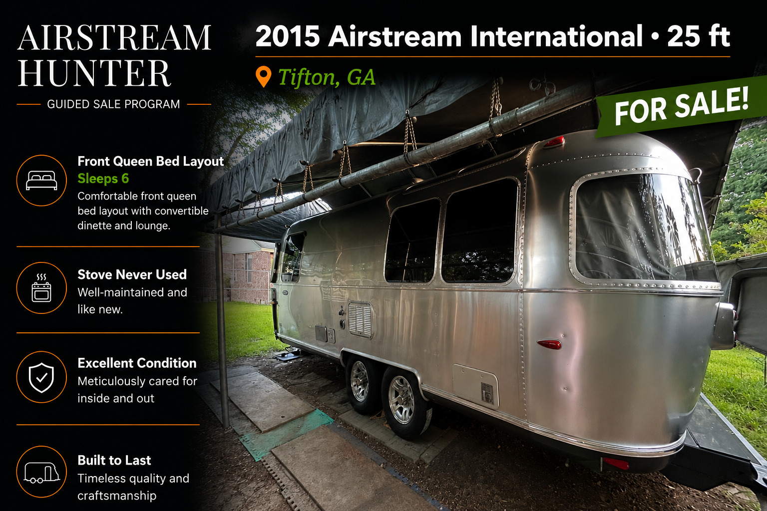 2015 Airstream INTERNATIONAL 25 FBQ in tifton GA