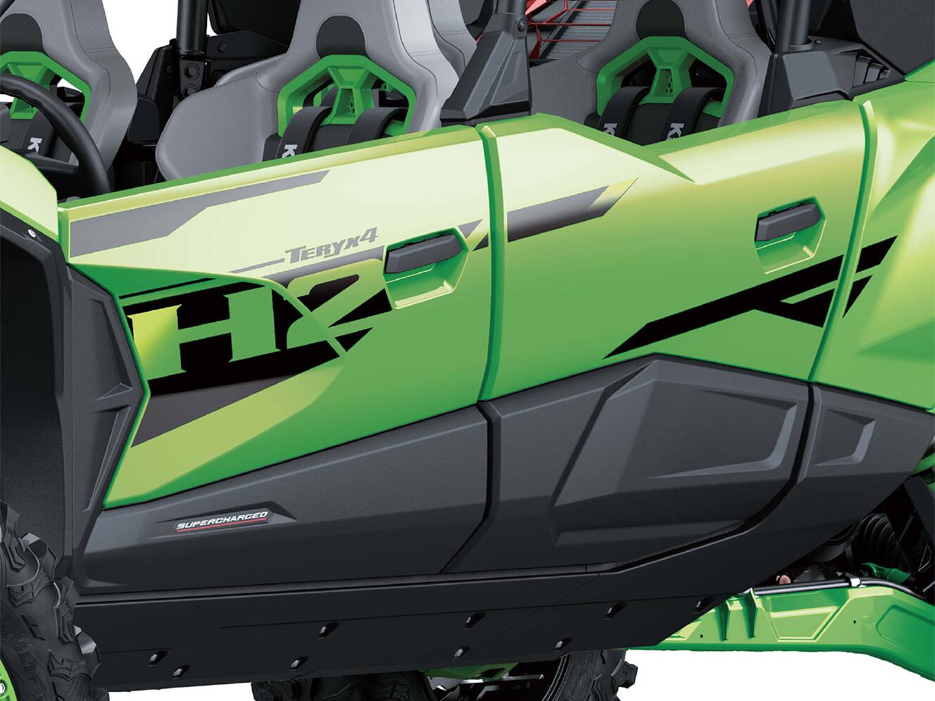 A photo of this 2026 Kawasaki Teryx®4 H2 Deluxe eS