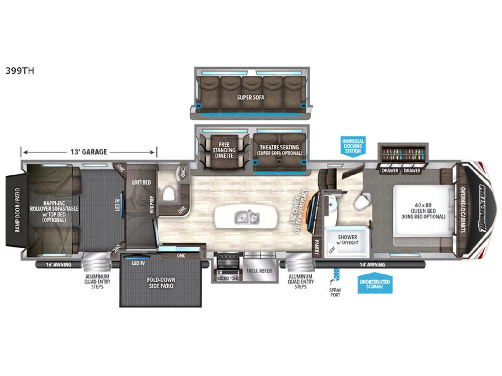 A photo of this 2018 Grand Design Rv Momentum 399TH