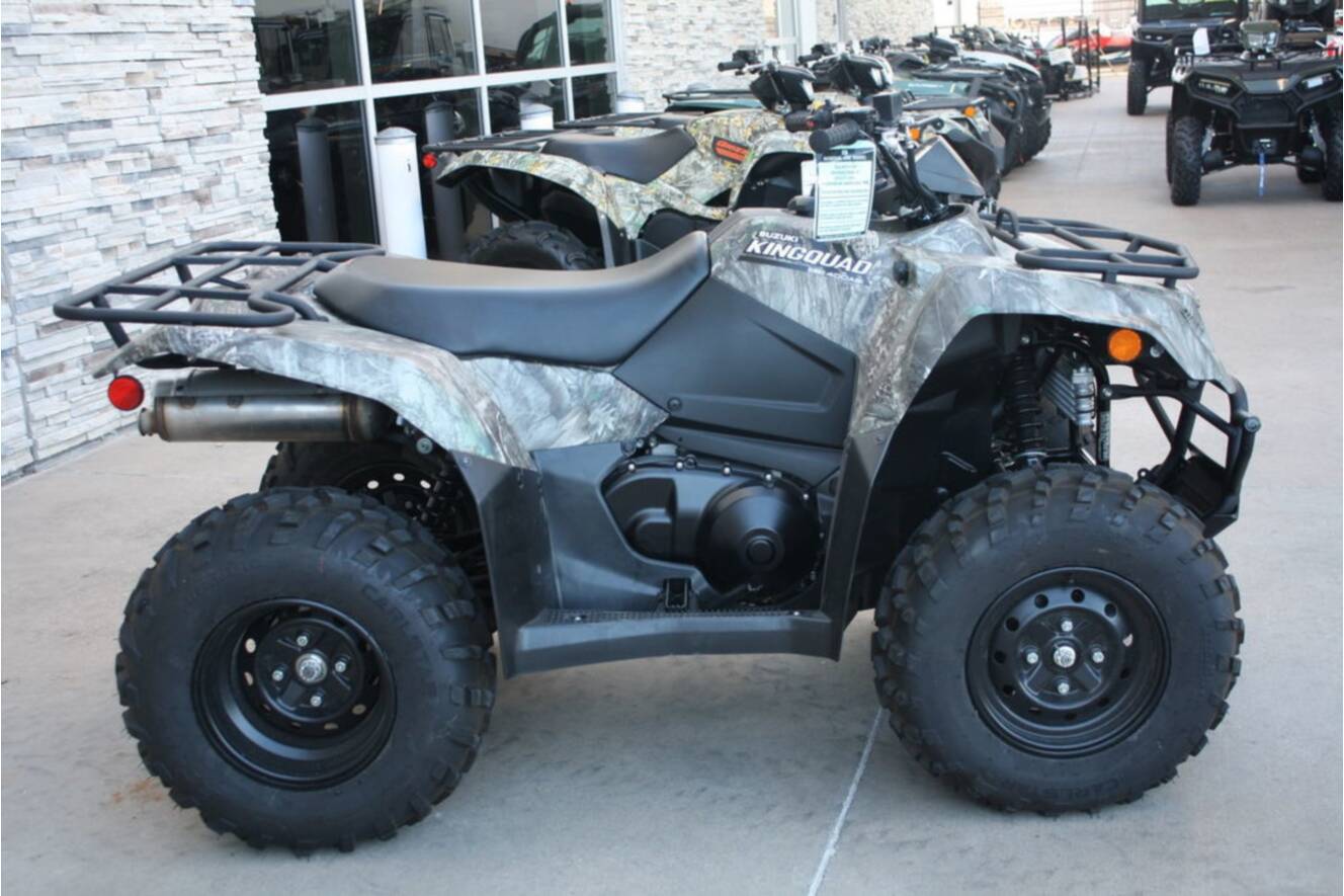A photo of this 2025 Suzuki KingQuad 400ASi Camo