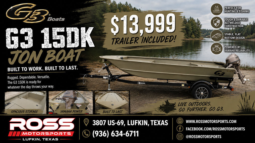 2026 G3 15 DK in lufkin TX