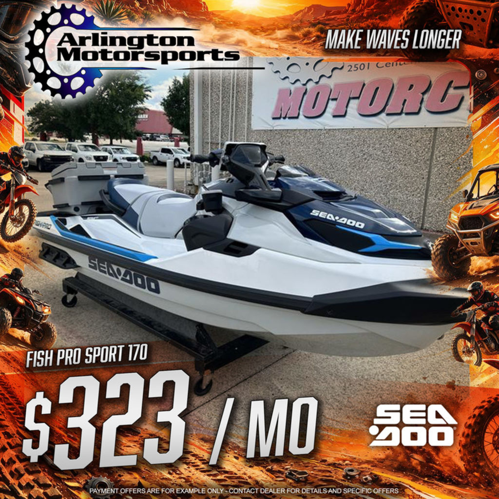 2025 Sea-Doo FishPro Sport 170 BRP Premium Audio, iDF, iBR 170 in Arlington, TX
