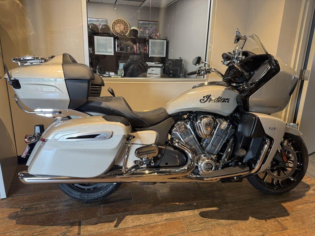 2026 Indian Motorcycle® Pursuit® Limited 112 w/PowerBand Audio Silver Quartz M LIMITED in Hagerstown, MD