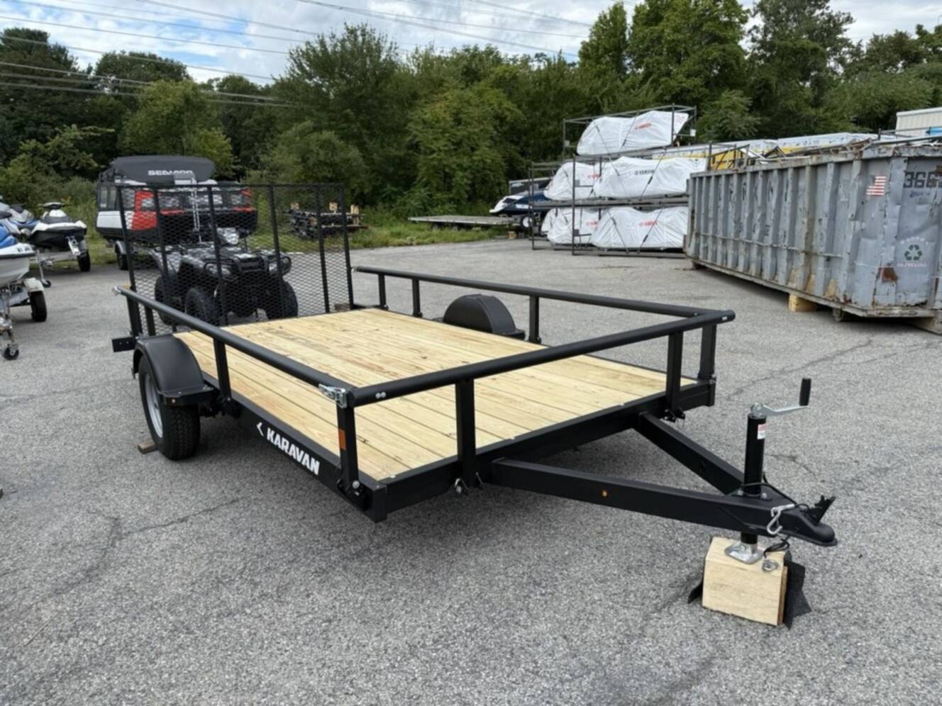 A photo of this 2026 Karavan 6.8 X 13 Ft. Steel Utility Trailer