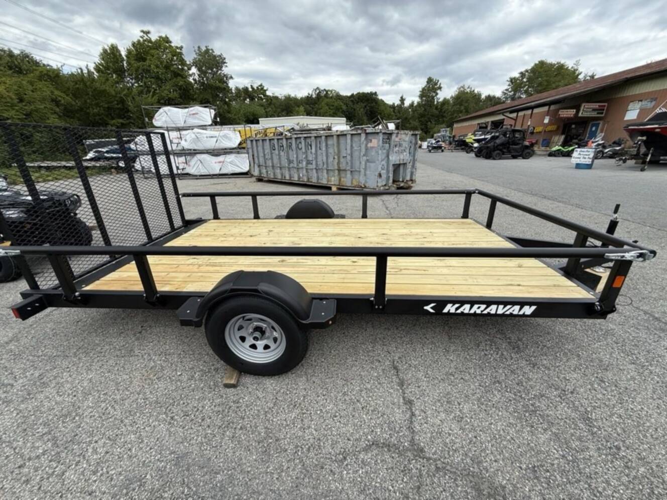 A photo of this 2026 Karavan 6.8 X 13 Ft. Steel Utility Trailer
