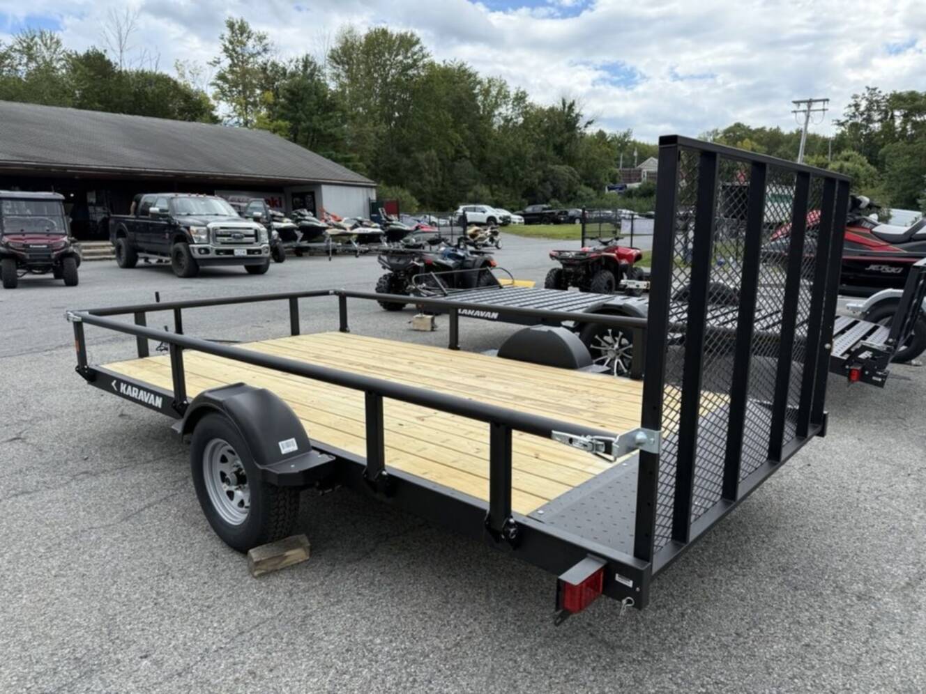A photo of this 2026 Karavan 6.8 X 13 Ft. Steel Utility Trailer