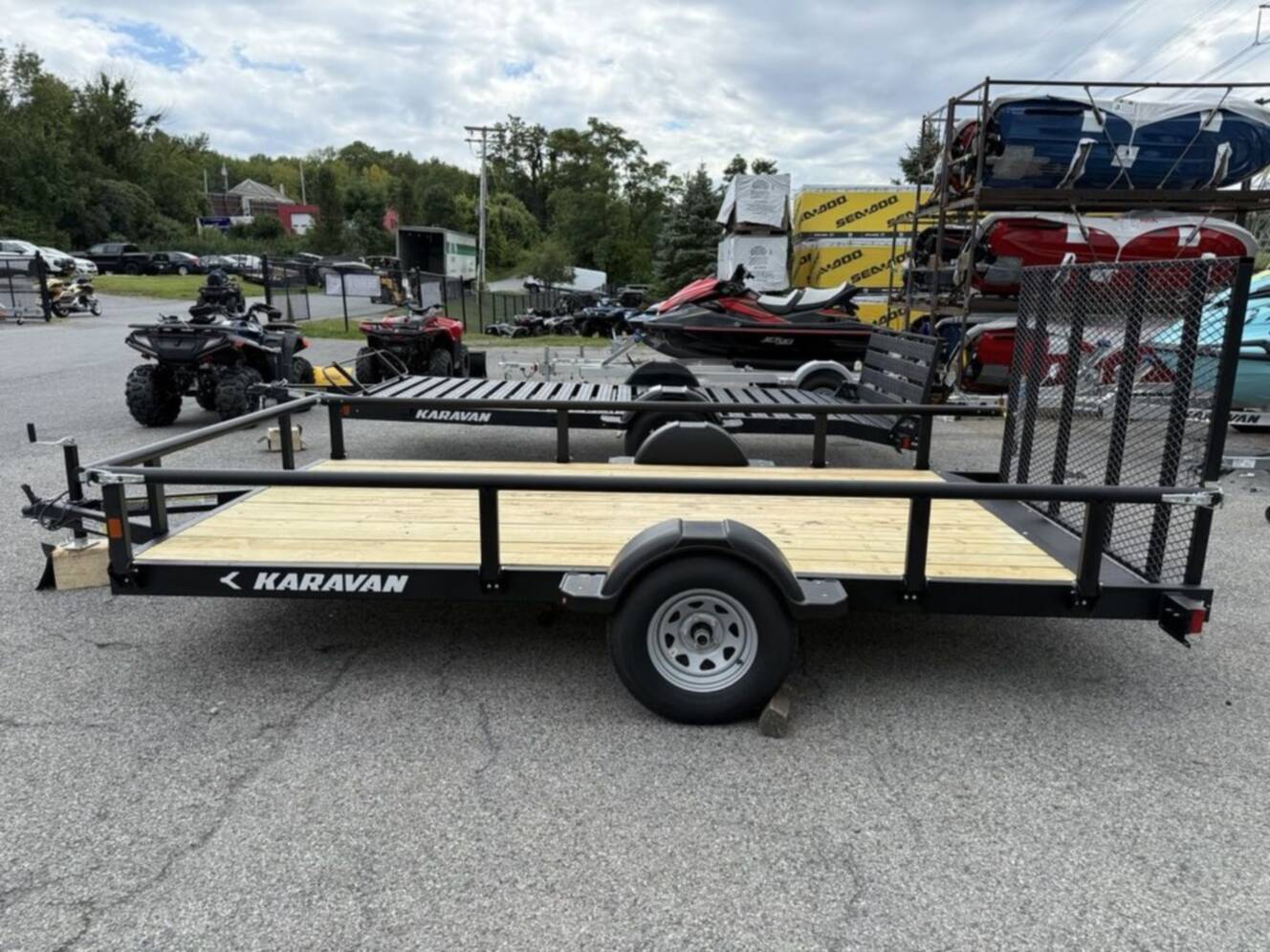 A photo of this 2026 Karavan 6.8 X 13 Ft. Steel Utility Trailer