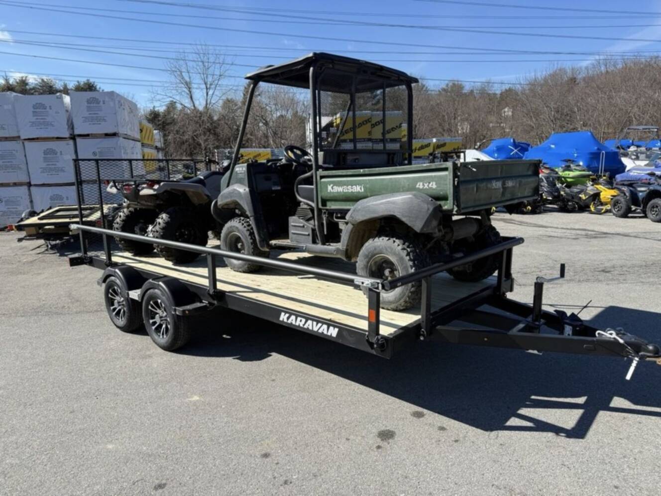 A photo of this 2026 Karavan 6.8 X 15 Ft. Steel Utility Trailer