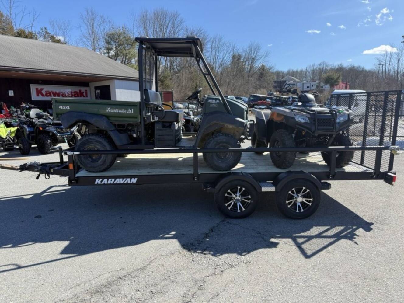 A photo of this 2026 Karavan 6.8 X 15 Ft. Steel Utility Trailer