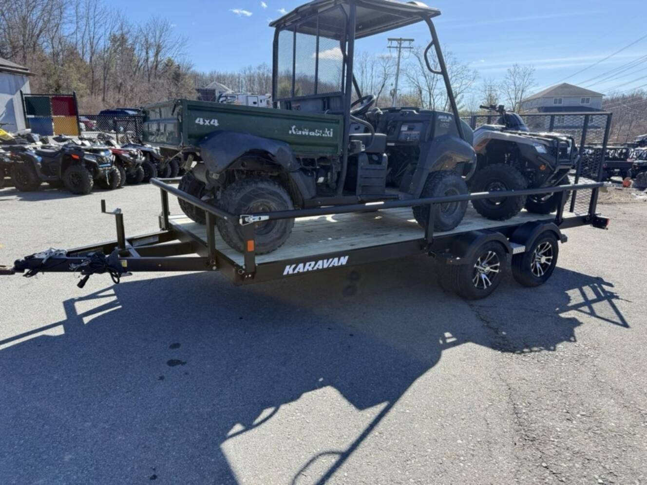 A photo of this 2026 Karavan 6.8 X 15 Ft. Steel Utility Trailer