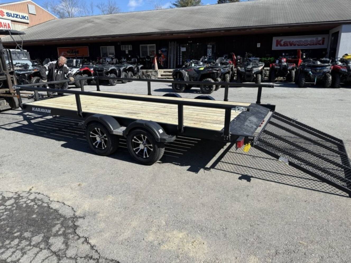A photo of this 2026 Karavan 6.8 X 15 Ft. Steel Utility Trailer