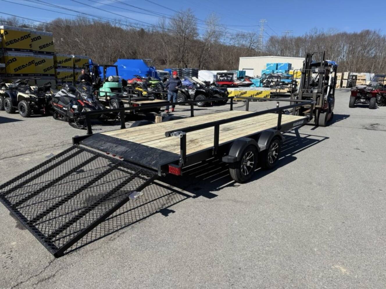A photo of this 2026 Karavan 6.8 X 15 Ft. Steel Utility Trailer
