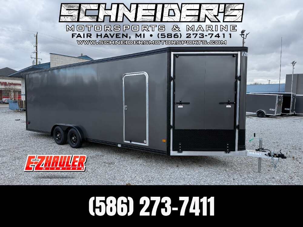 2026 E-Z Hauler EZES 7.5x24 Enclosed Snowmobile/ATVTrailer Lightly Us in Fair Haven, MI