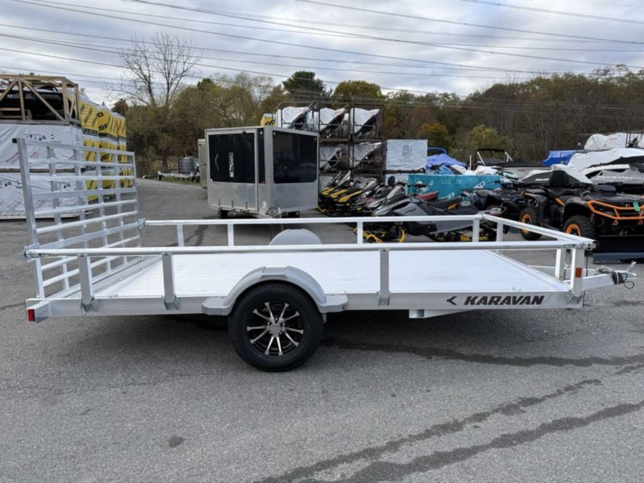 A photo of this 2026 Karavan 6.8 X 13 Ft. Aluminum Utility Trailer