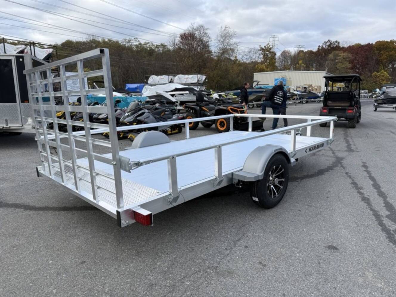 A photo of this 2026 Karavan 6.8 X 13 Ft. Aluminum Utility Trailer