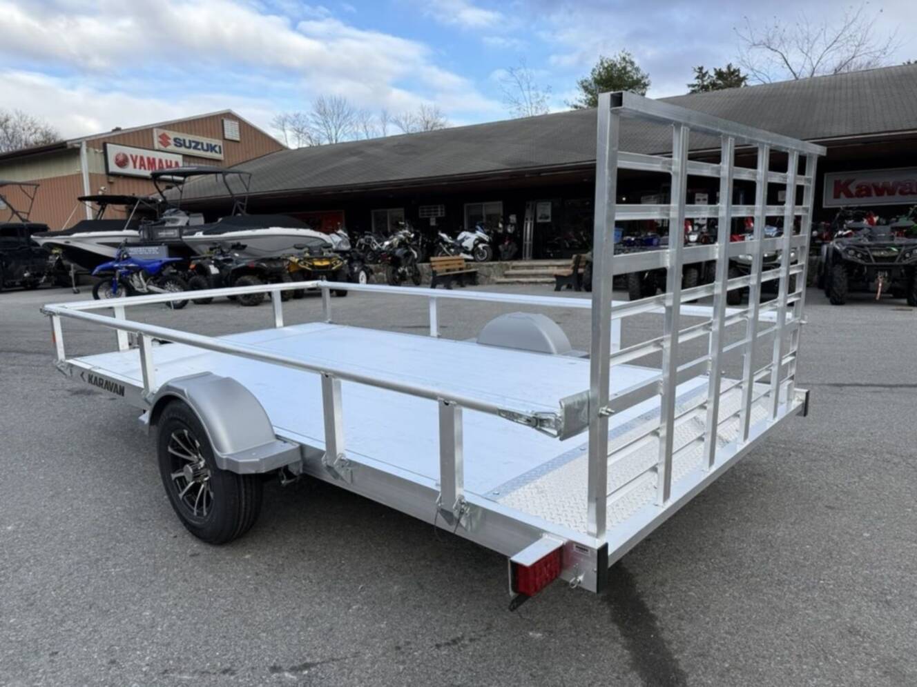 A photo of this 2026 Karavan 6.8 X 13 Ft. Aluminum Utility Trailer