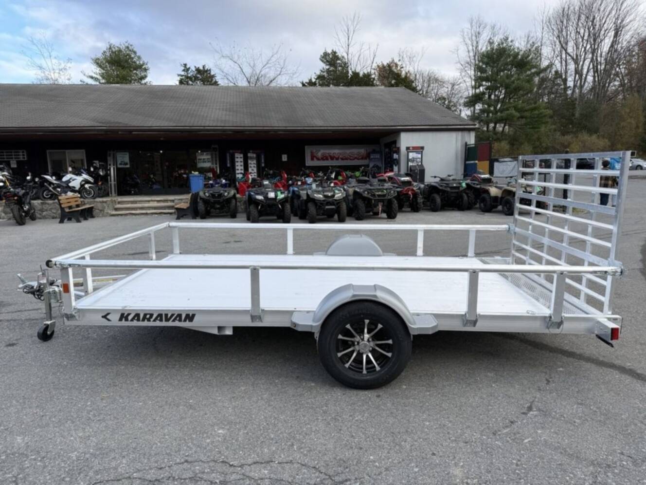 A photo of this 2026 Karavan 6.8 X 13 Ft. Aluminum Utility Trailer