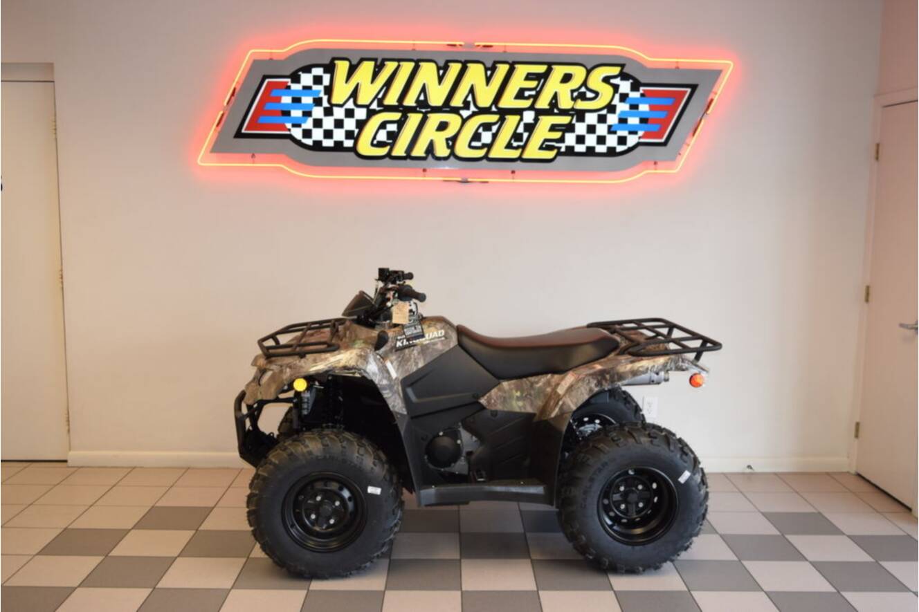 A photo of this 2025 Suzuki KingQuad 400ASi Camo