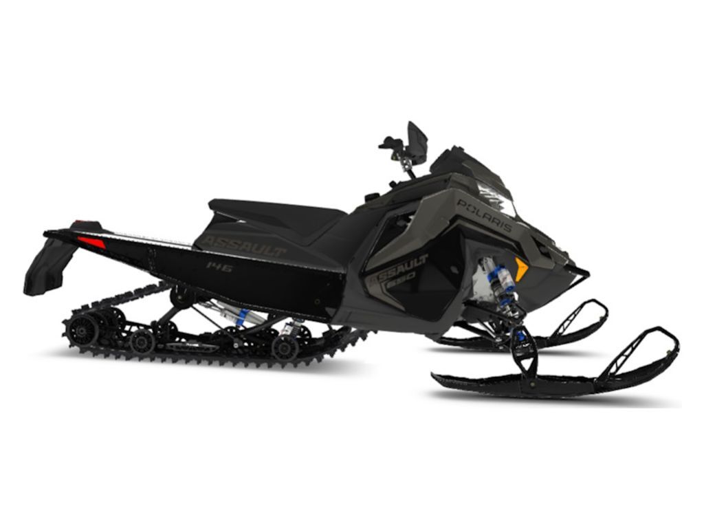 2025 Polaris® 650 Switchback Assault 146 Shadow Gray / Gloss Black 650 146 in watkins MN