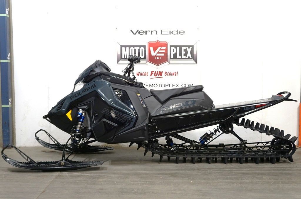 2026 Polaris® Patriot Boost PRO RMK 155 Gloss Black / Blue Dusk in sioux falls SD
