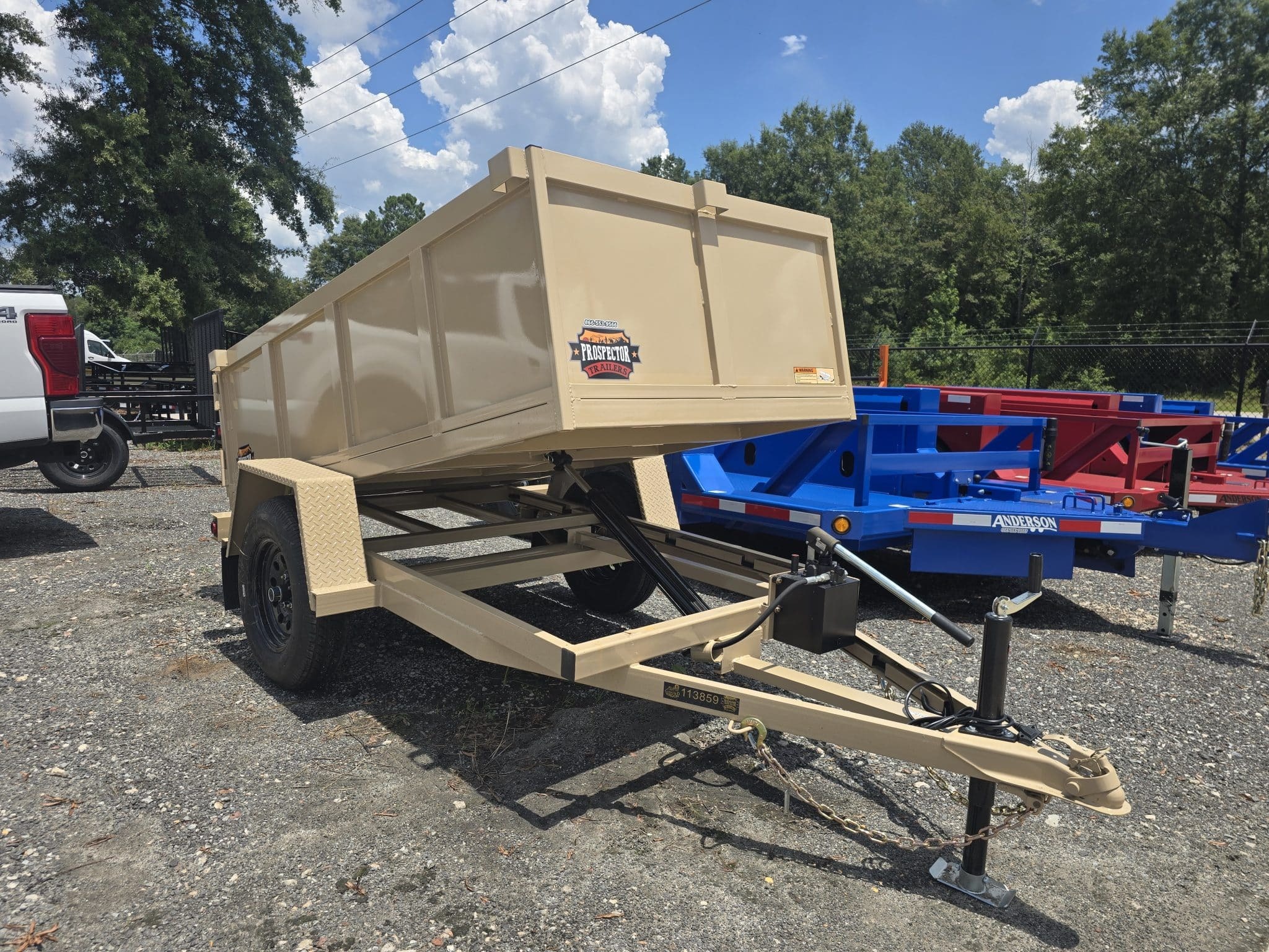 2027 prospectortrailers 4x8 3K Manual Lift Dump Trailer With 24' Sides in Byron, GA