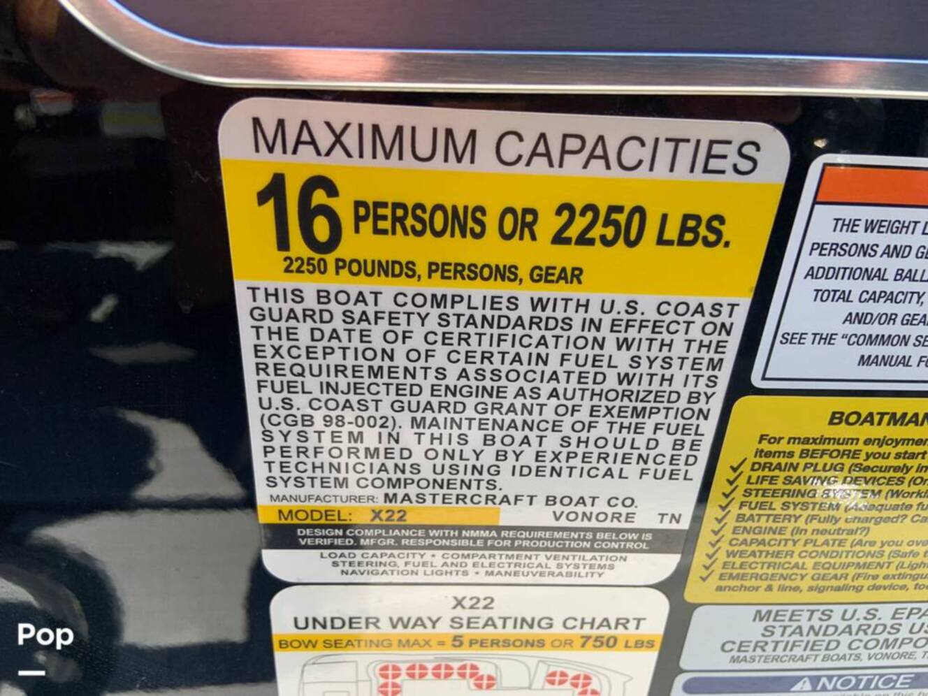A photo of this 2022 Mastercraft X22