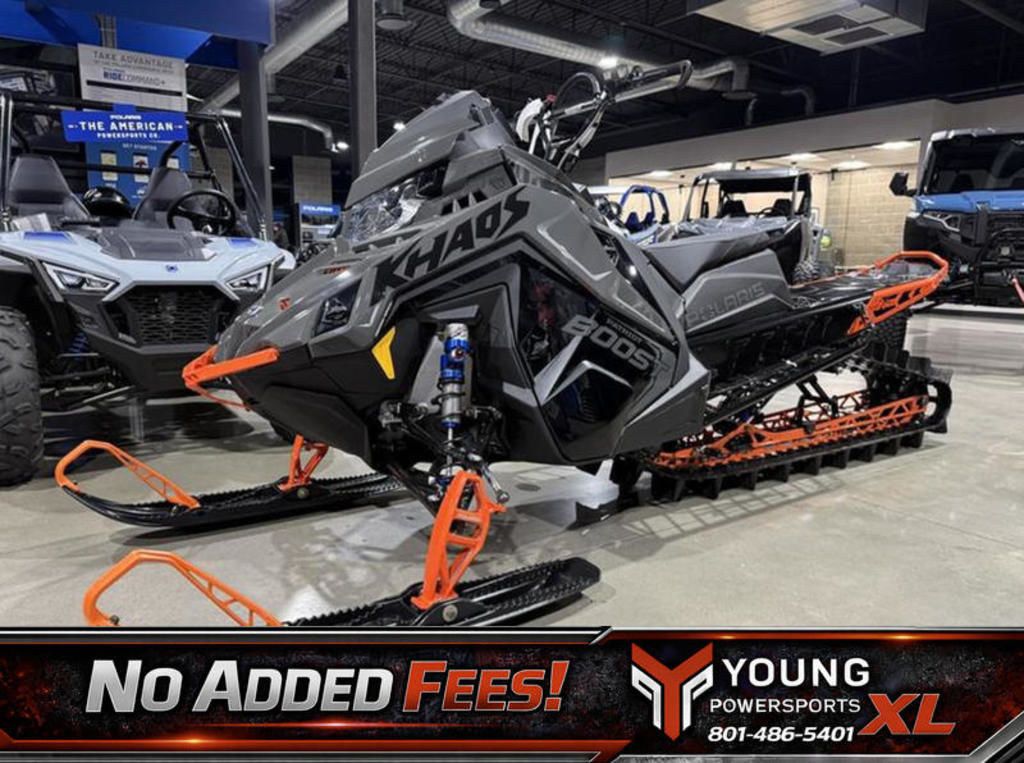 2025 Polaris RMK KHAOS 165 Boost Shadow Gray Gloss Black in centerville UT