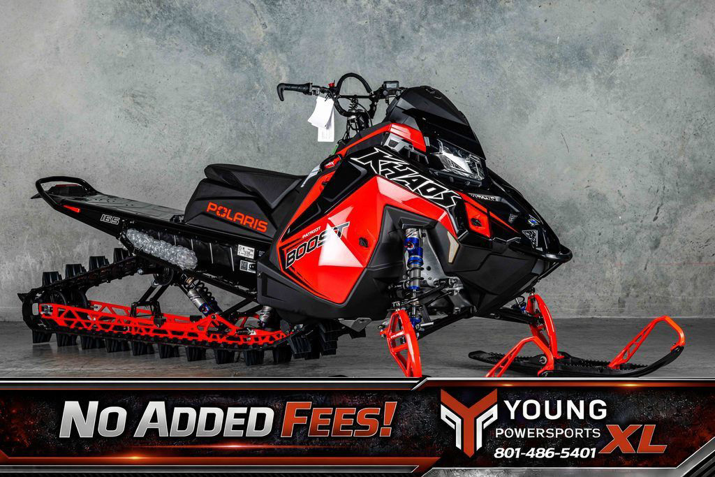 2026 Polaris RMK KHAOS 165 Patriot Boost Indy Red Gloss Black in centerville UT