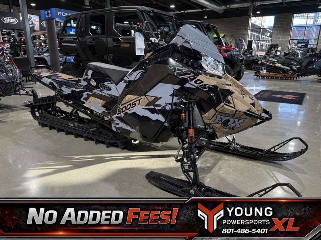 2026 Polaris Patriot Boost RMK Khaos 165 Gloss Black / Blue Dus in centerville UT