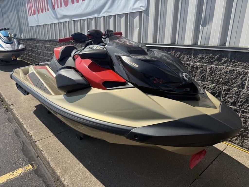 2025 Sea-Doo RXP-X 325 Tech, BRP Premium A, iBR Metallic Tan / La X 325 in Red Wing, MN