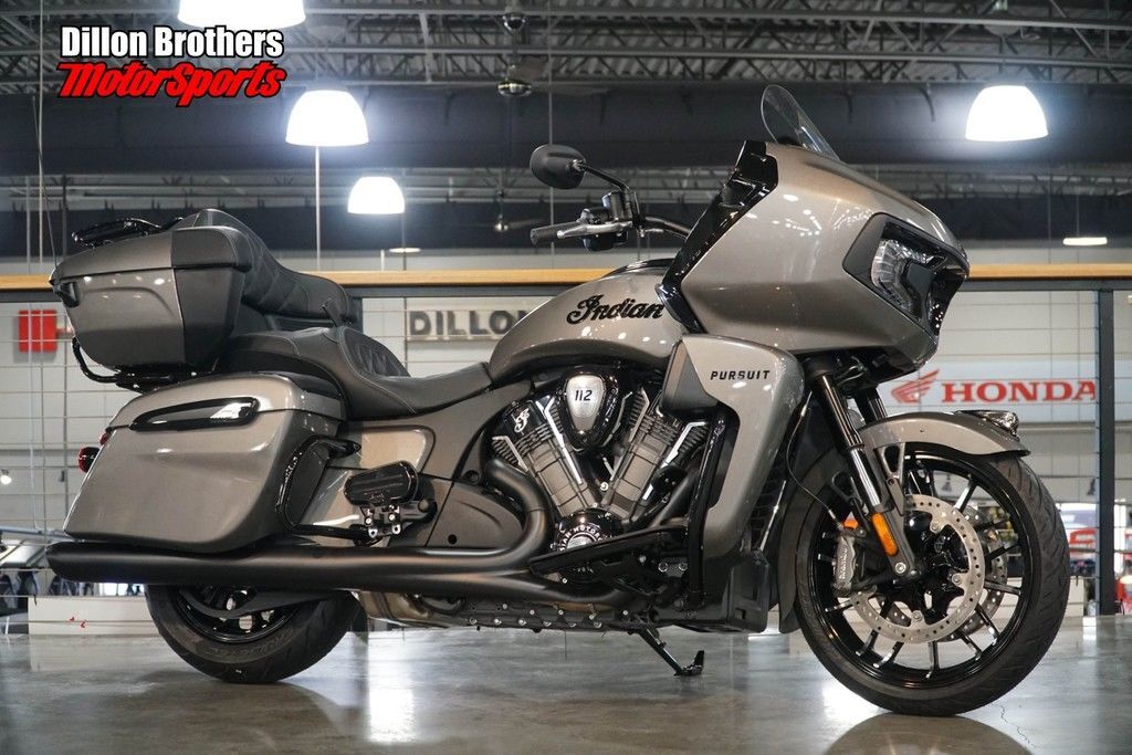 2025 Indian Motorcycle® Pursuit® Dark Horse® w/PowerBand Audio Heavy Metal DARK HORSE in Omaha, NE