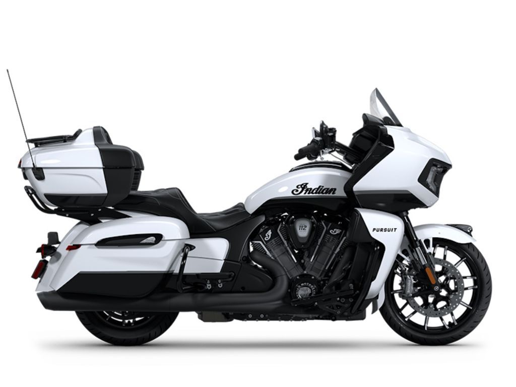 2025 Indian Motorcycle® Pursuit® Dark Horse® 112 Ghost White Metallic Crystal DARK HORSE in St. Charles, MO