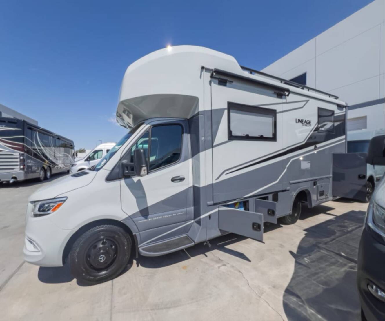 A photo of this 2027 Grand Design LINEAGE SERIES M 25TK-FBP