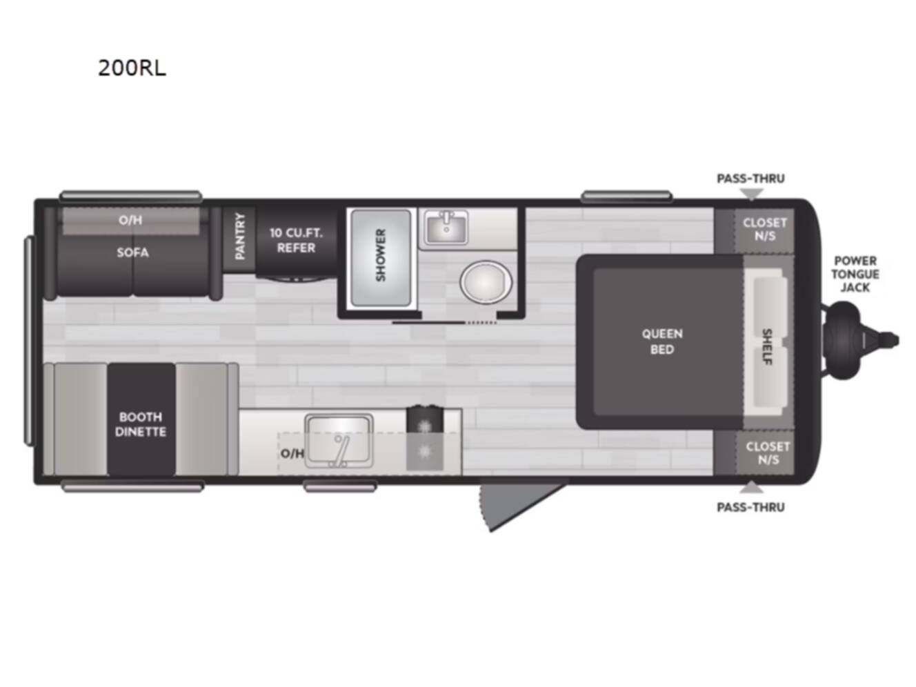 A photo of this 2025 Keystone Rv Hideout Sport Double Axle 200RL