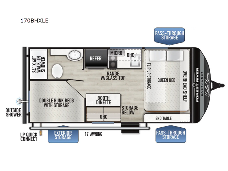 2026 East To West Della Terra LE 170BHXLE in bunker hill IN