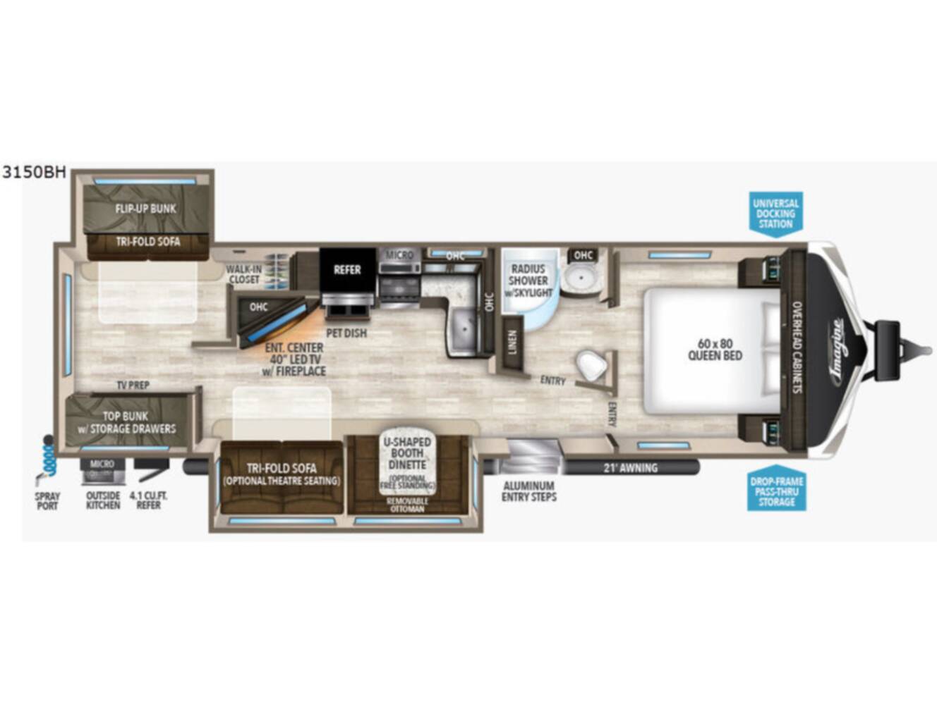 A photo of this 2017 Grand Design Imagine 3150BH