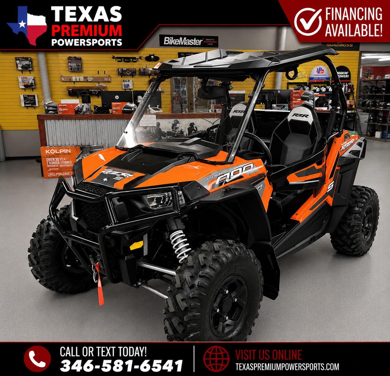2016 Polaris RZR S 900 EPS 4X4 EFI Recreation / Sport ATV