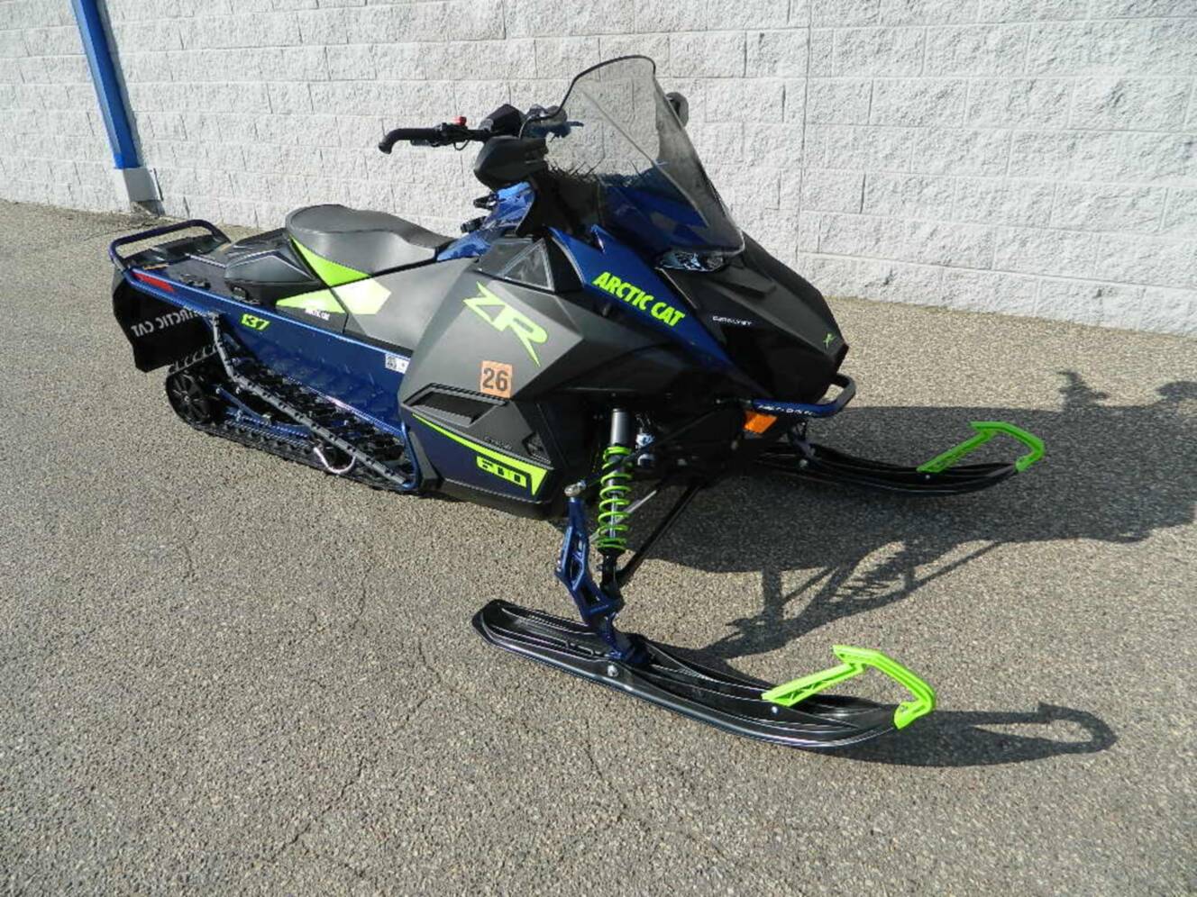 A photo of this 2024 Arctic Cat ZR 600 w/ ATAC 137/1.25 PBE Galaxy Blue