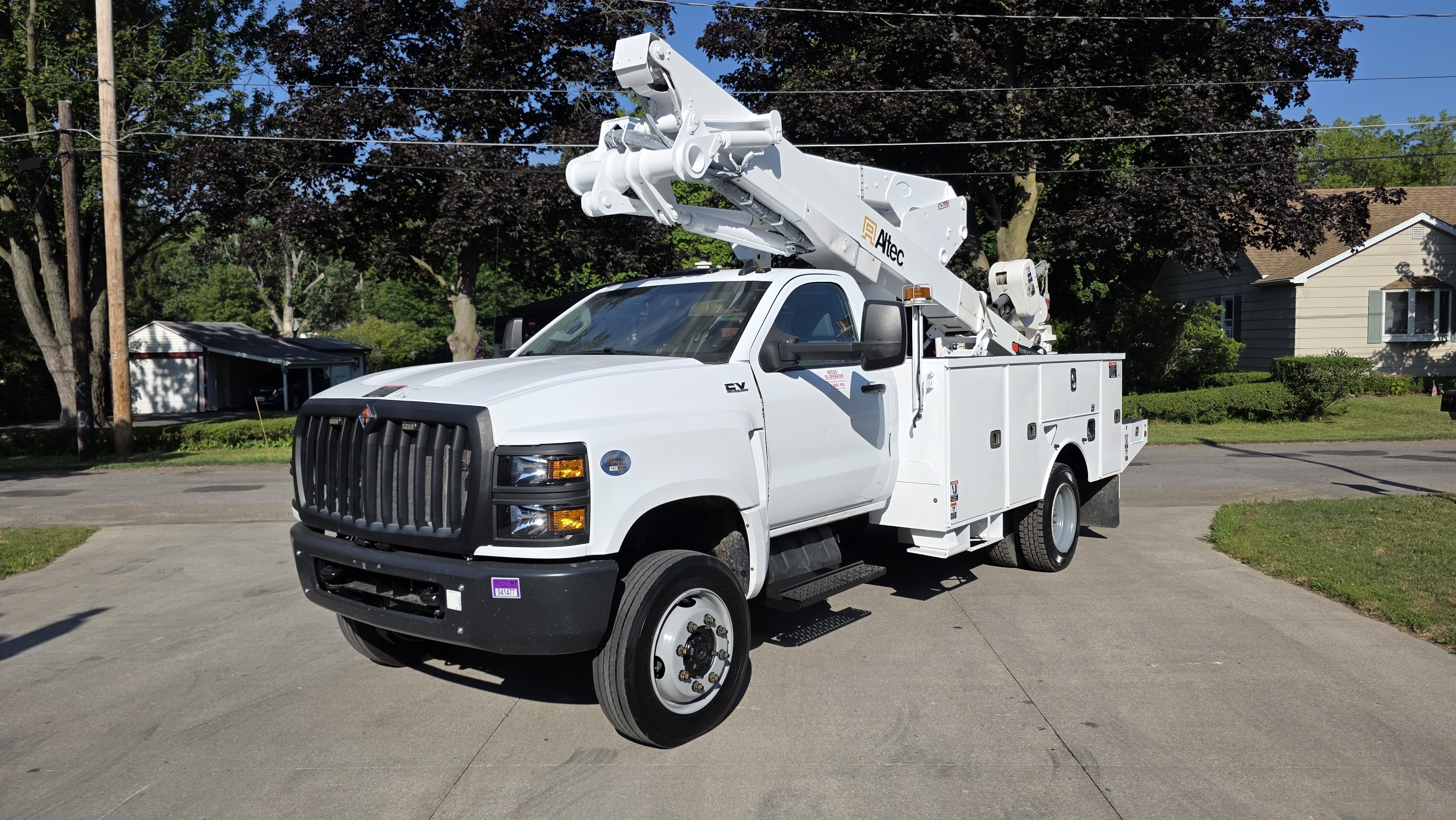 2021 CHEVROLET CV515 62K MLS 4X4 & ALTEC AT48M INSULATED M.H. BOOM in Lockport, NY