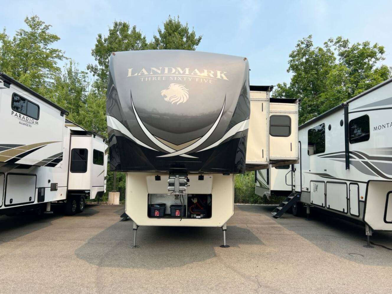 A photo of this 2018 Heartland LANDMARK 365 Oshkosh