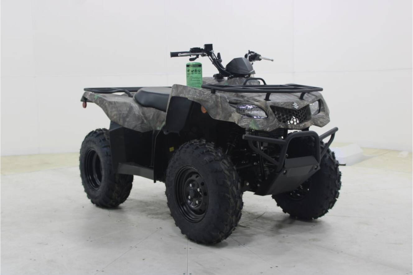 A photo of this 2025 Suzuki KingQuad 400ASi Camo