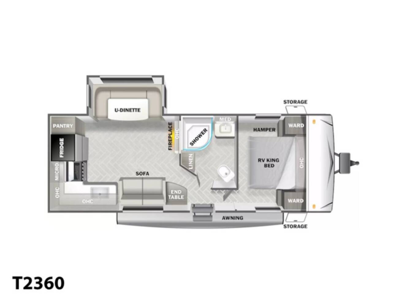 A photo of this 2024 Forest River Evo SouthWest Travel T2360