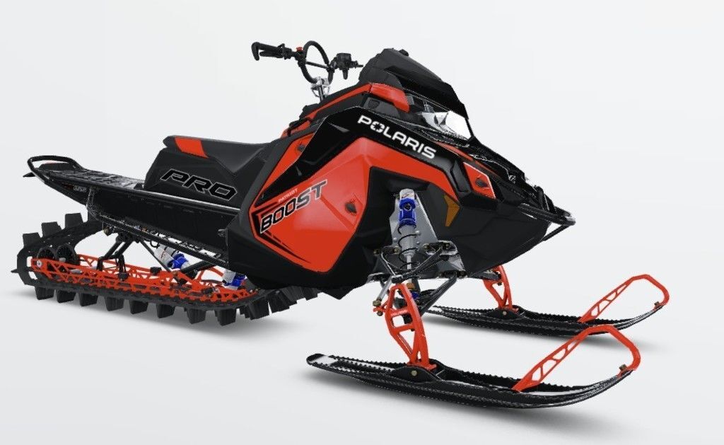 2026 Polaris® Patriot Boost PRO RMK 155 Indy Red / Gloss Black in reno NV