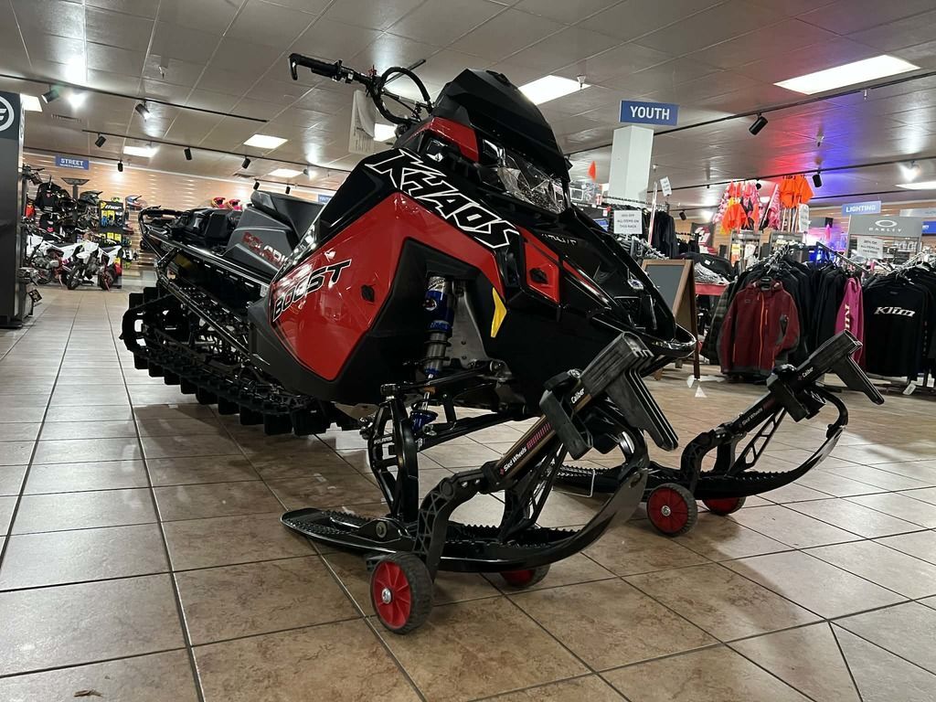 2026 Polaris® Patriot Boost RMK Khaos 155 Indy Red / Gloss Black in reno NV