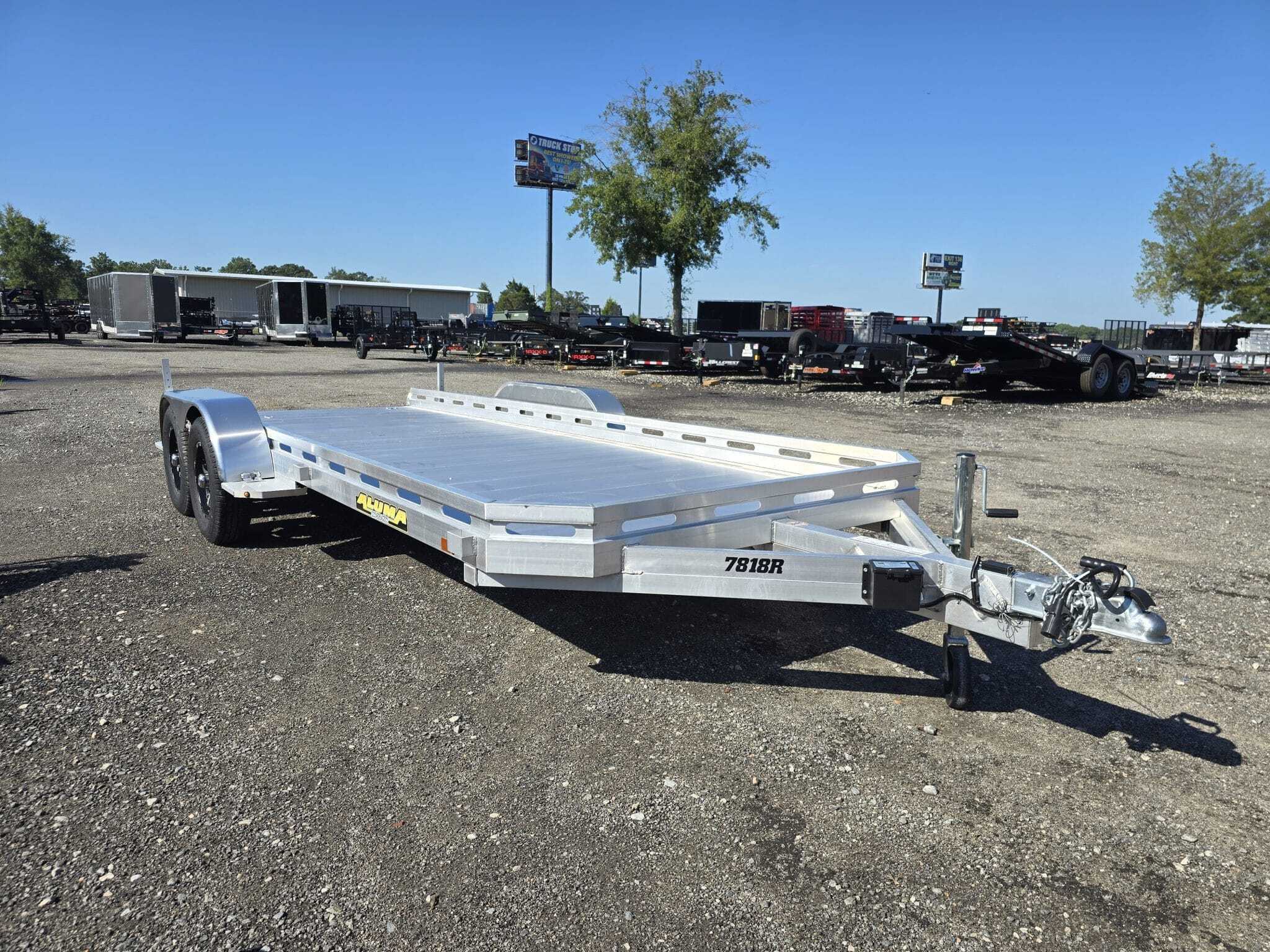 2027 Aluma 7818 Tandem Axle Aluminum Car Hauler With Ramps in Byron, GA