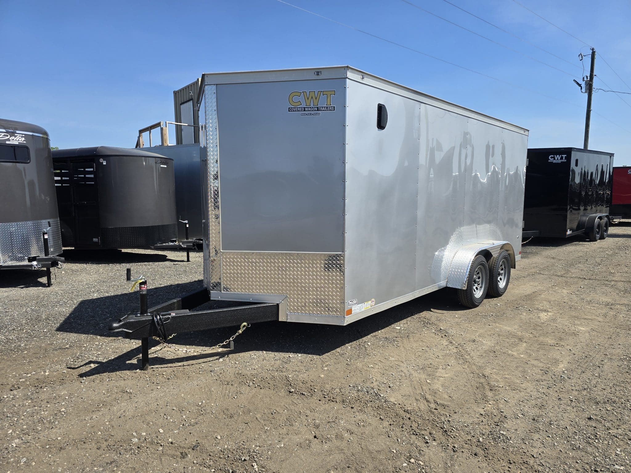 2026 Covered Wagon Trailers 7X16 Tandem Axle 7K Enclosed Cargo Trailer in Byron, GA