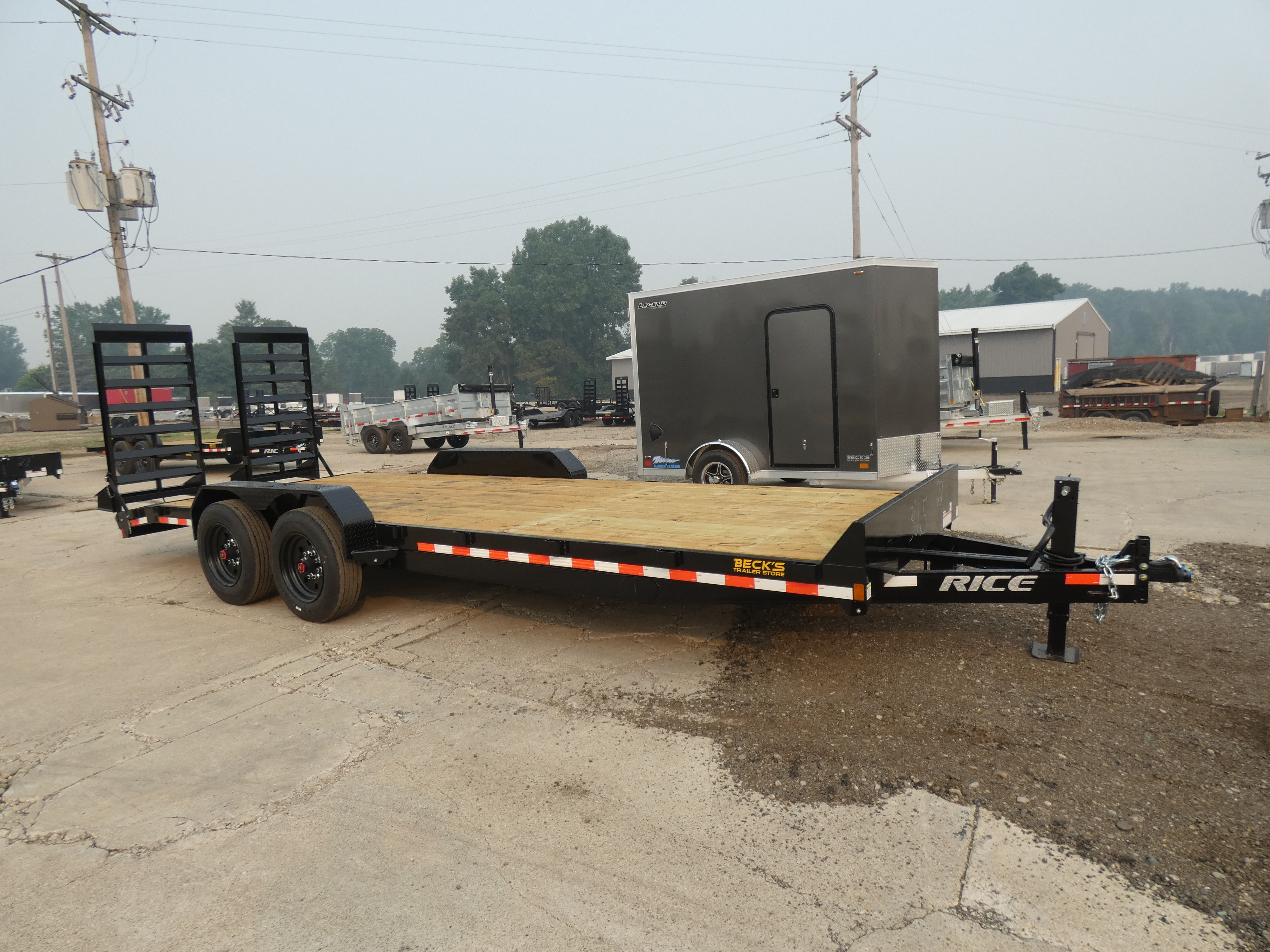 2026 Rice Trailers 7' x 22' Open Equipment Trailer - 8k Axle Upgrade - Fle in Saint Johns, MI
