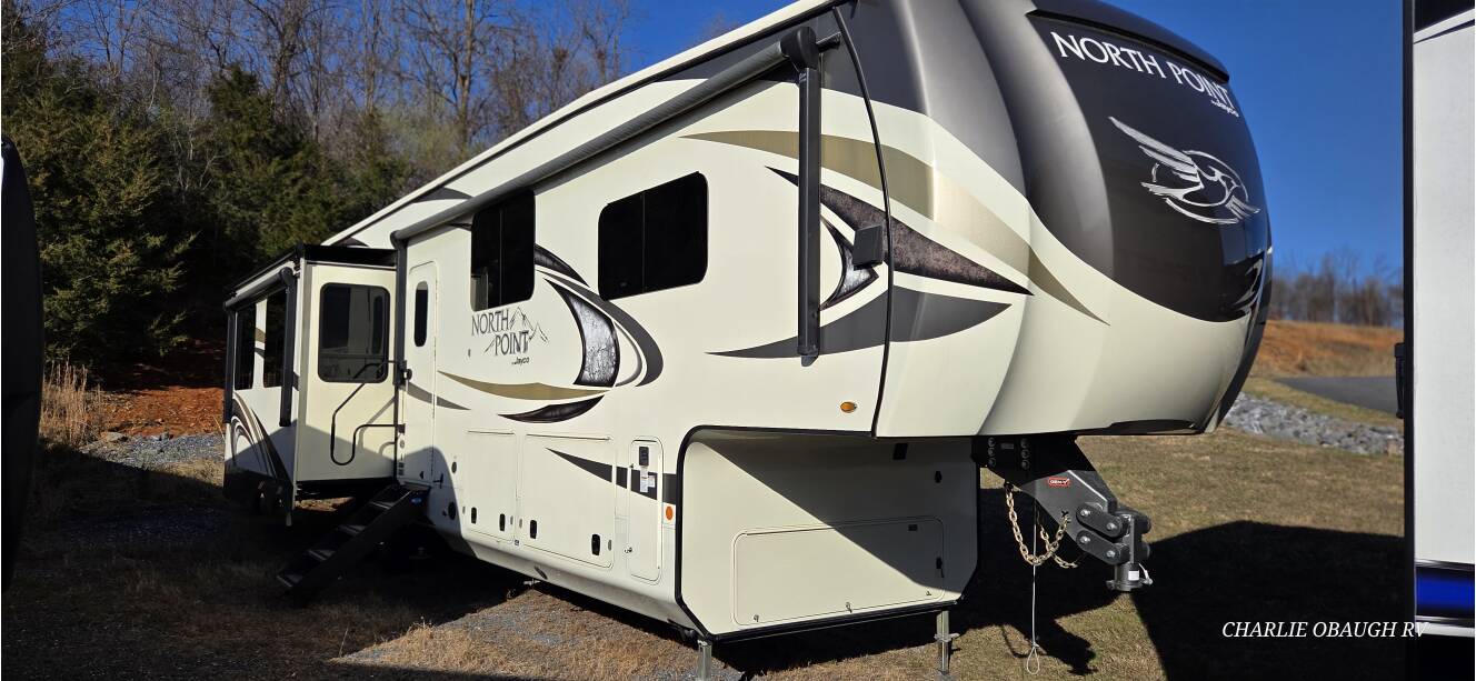 A photo of this 2020 Jayco North Point 381DLQS